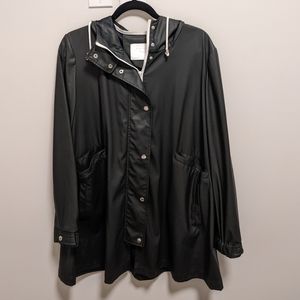 Zara | women's faux leather black jacket